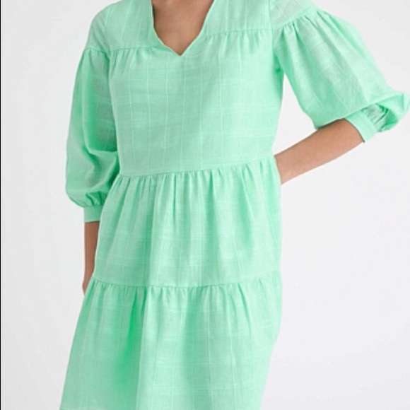 Witchery Check Trapeze Dress Mint Green 